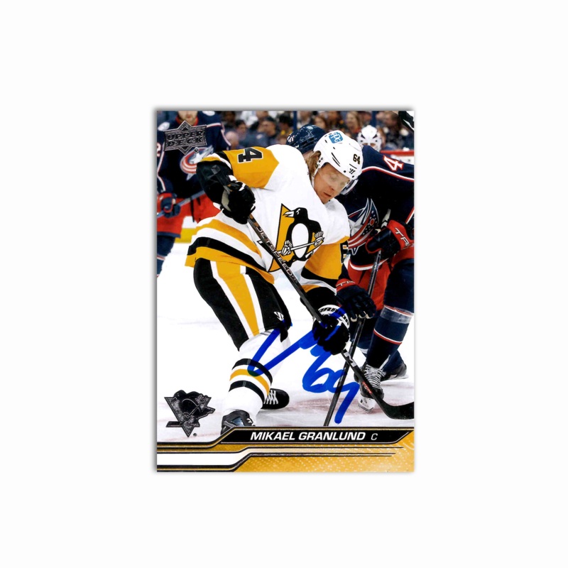 Mikael Granlund Autographed Pittsburgh Penguins 2023-24 Series 1 Hockey Card