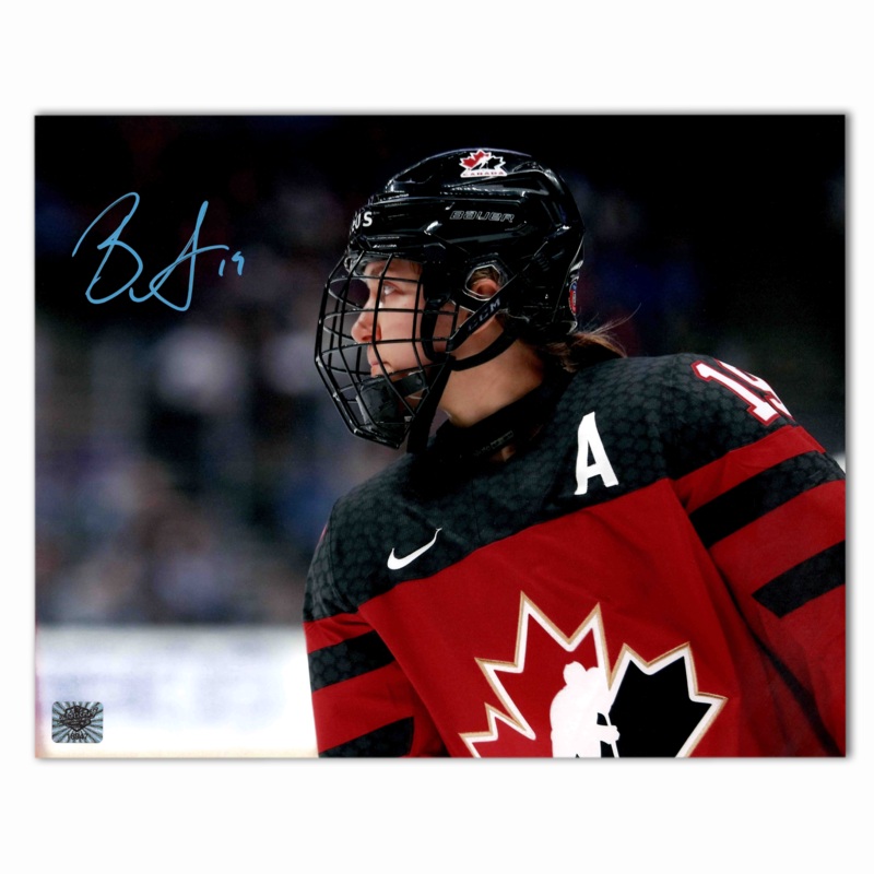 Brianne Jenner Autographed Team Canada 8×10 Photo