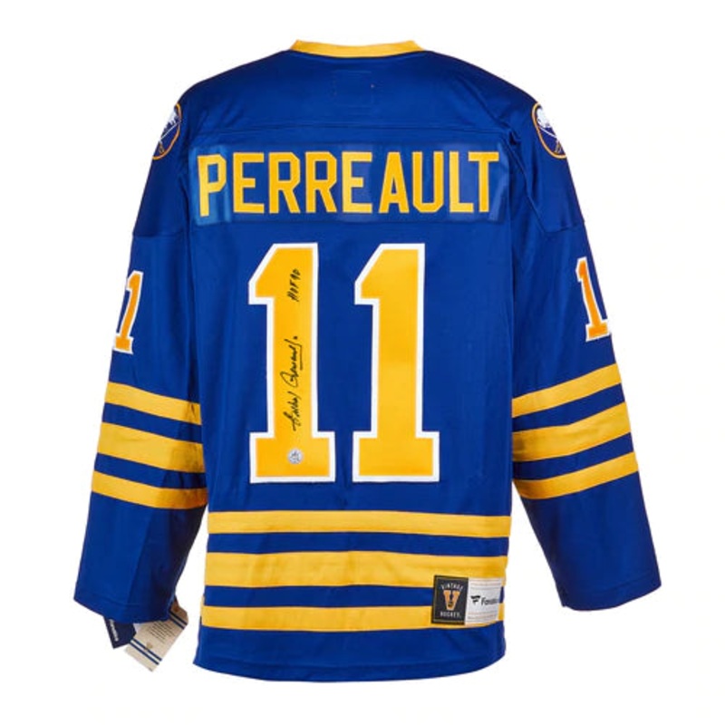 Gilbert Perreault Buffalo Sabres Signed Vintage Fanatics Jersey