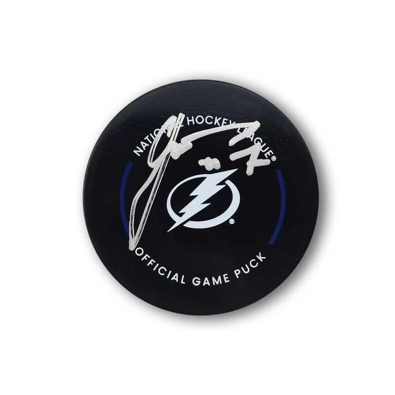 Radko Gudas Autographed Tampa Bay Lightning Official Hockey Puck
