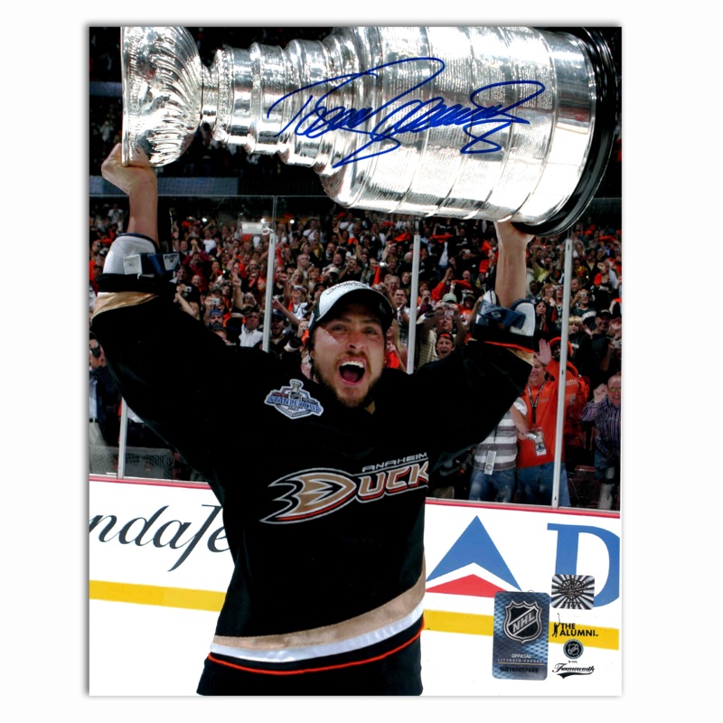 Teemu Selanne Autograpned Anaheim Ducks 2007 Stanley Cup 8×10 Photo