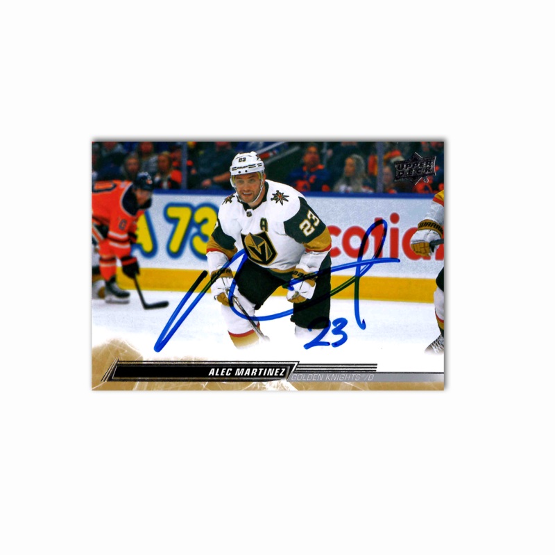 Alec Martinez Autographed Vegas Golden Knights 2022-23 Series 2 Hockey Card