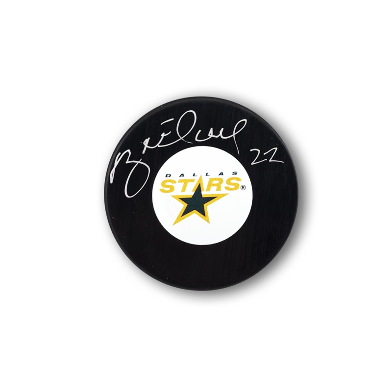 Brett Hull Autographed Dallas Stars Hockey Puck