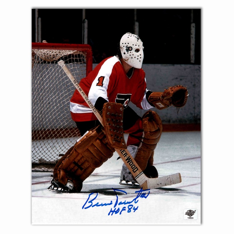 Bernie Parent Autographed Philadelphia Flyers 8×10 Photo (Color)
