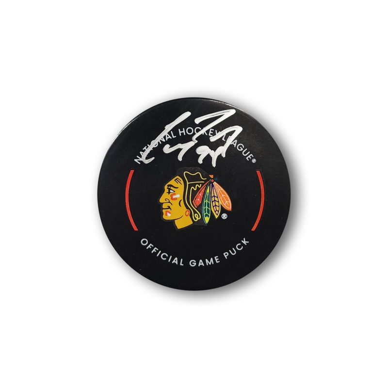 Corey Perry Autographed Chicago Blackhawks Official Hockey Puck