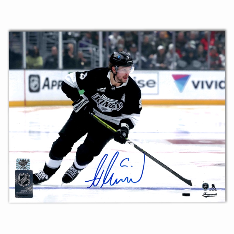 Adrian Kempe Autographed Los Angeles Kings Home 8×10 Photo