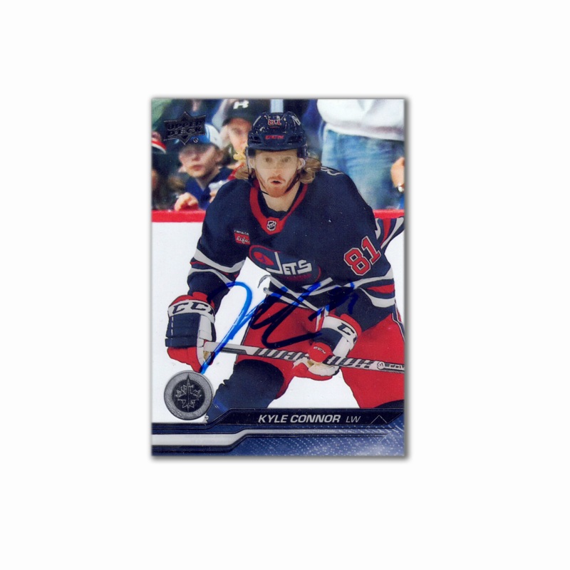 2023-24 UD Series 2 #443 KYLE CONNOR Autographed Card