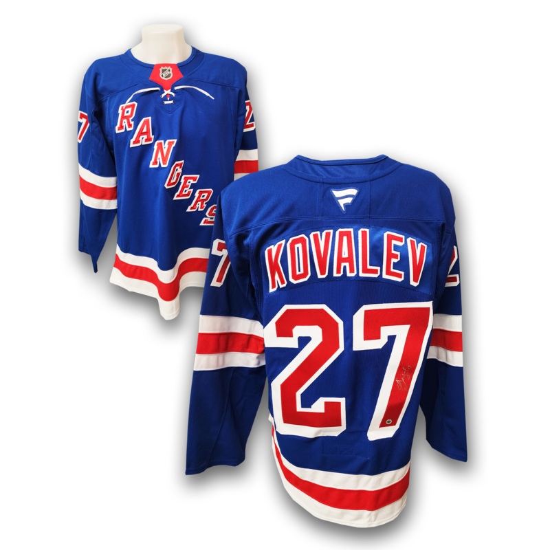 Alex Kovalev Autographed New York Rangers Home Fanatics Premium Jersey