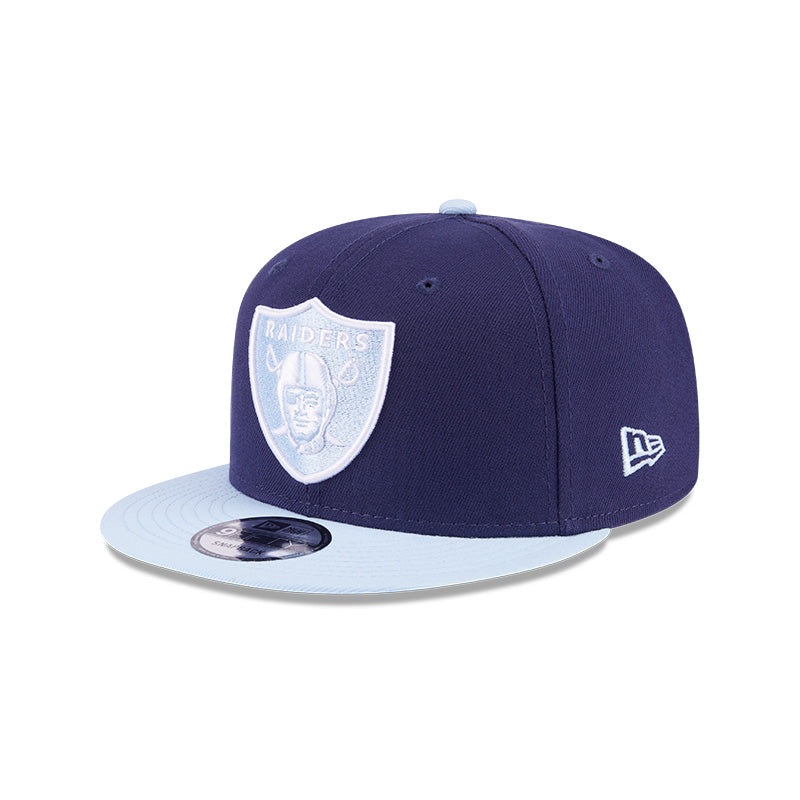 Las Vegas Raiders Navy/Light Blue 2-Tone Color Pack 9FIFTY Snapback Hat