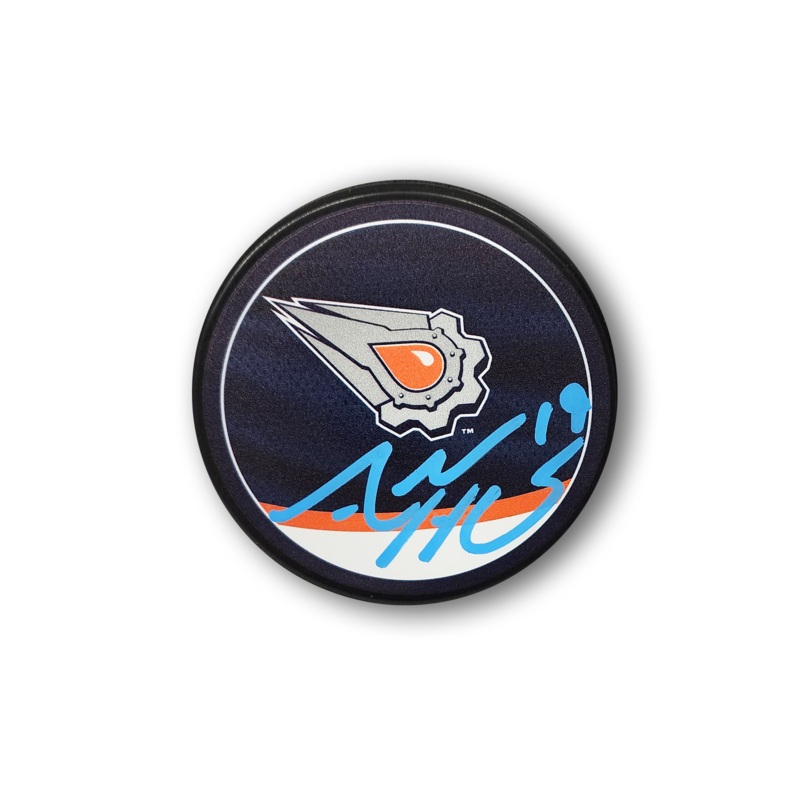 Adam Henrique Autographed Edmonton Oilers Reverse Retro Hockey Puck