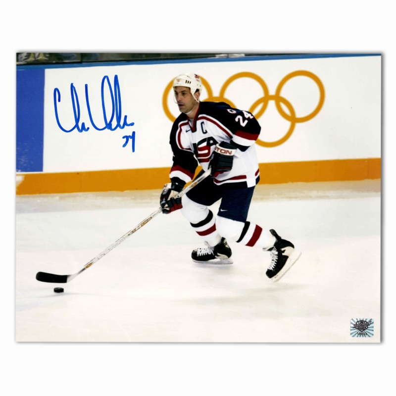 Chris Chelios Autographed Team USA 8×10 Photo