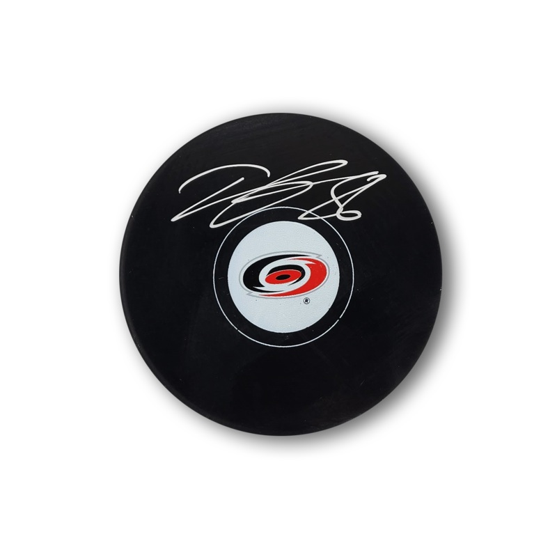 Teuvo Teravainen Autographed Carolina Hurricanes Hockey Puck