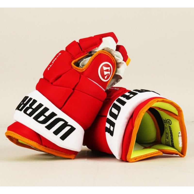 15 Warrior Alpha DX Pro Gloves – Team Stock Calgary Flames