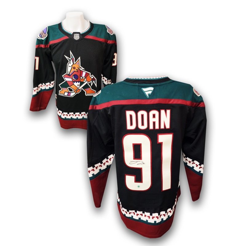Josh Doan Autographed Arizona Coyotes Fanatics Premium Jersey