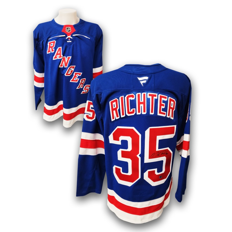 Mike Richter Autographed New York Rangers Home Fanatics Premium Jersey