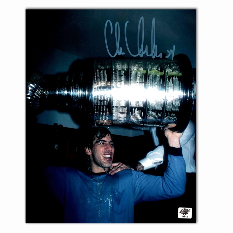 Chris Chelios Autographed Montreal Canadiens Home Stanley Cup 8×10 Photo