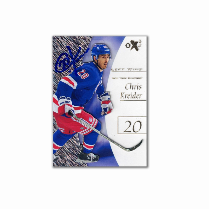 2012-13 Skybox Fleer Retro #42 CHRIS KREIDER Autographed Rookie Card