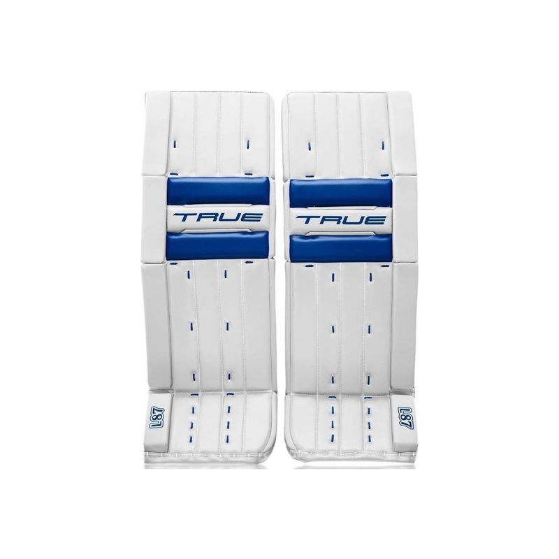 TRUE Goalie Leg Pads Catalyst L87 Sr White/Royal