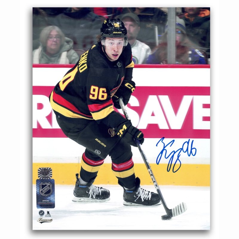 Andrei Kuzmenko Autographed Vancouver Canucks Alternate 8×10 Photo