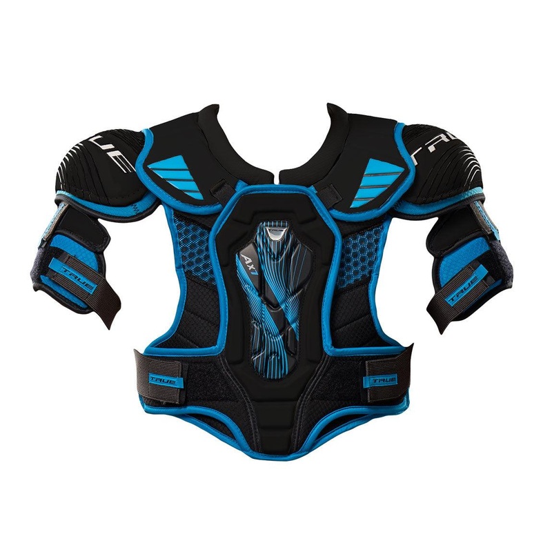 AX7 Shoulder Pads  – Junior|S|M|L|Black/Black/White