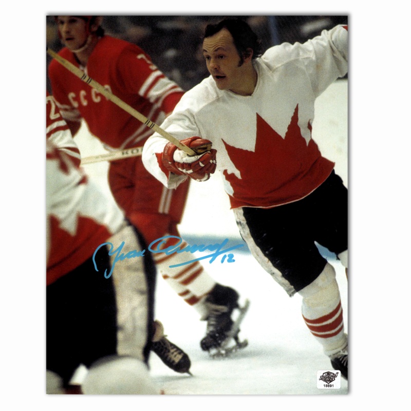 Yvan Cournoyer Autographed Team Canada 8×10 Photo