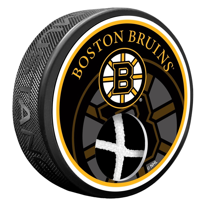 Boston Bruins Puck – Game Used Net