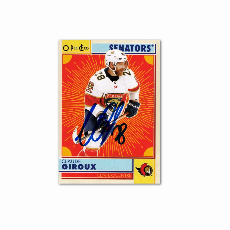 Claude Giroux Autographed Florida Panthers O-Pee-Chee Hockey Card
