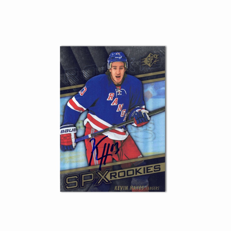 2014-15 UD SPX #120 KEVIN HAYES Autographed Rookie Card
