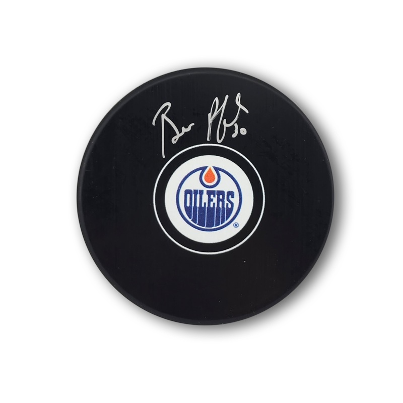Bill Ranford Autographed Edmonton Oilers Hockey Puck