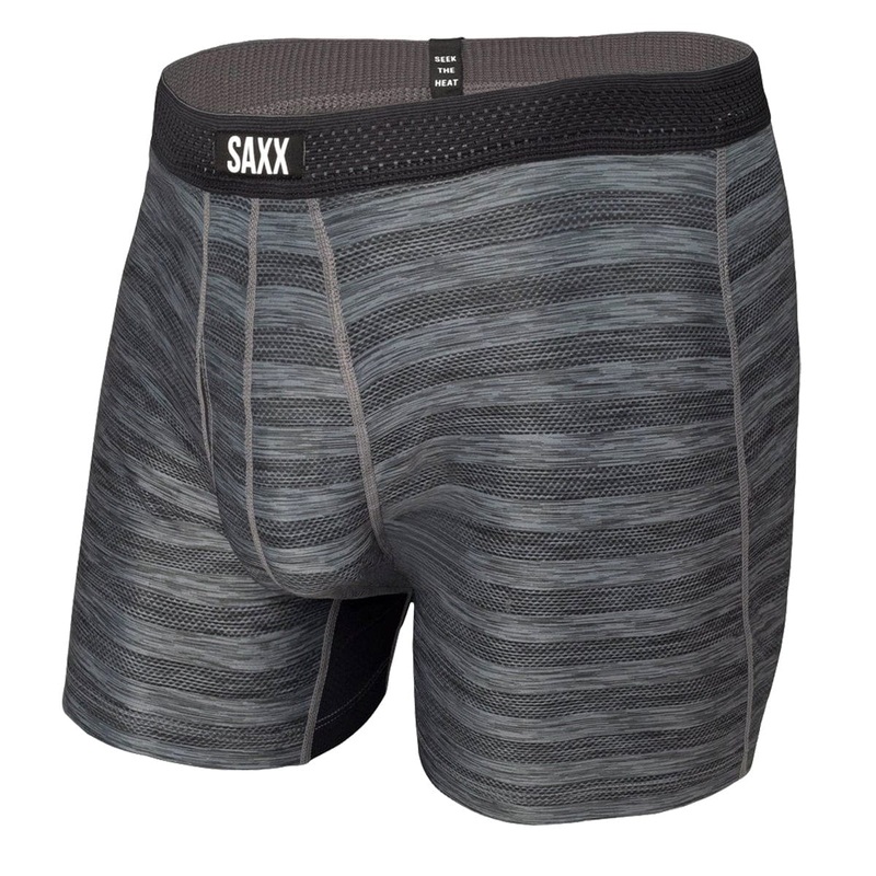Saxx Hot Shot Boxers – Black Heather