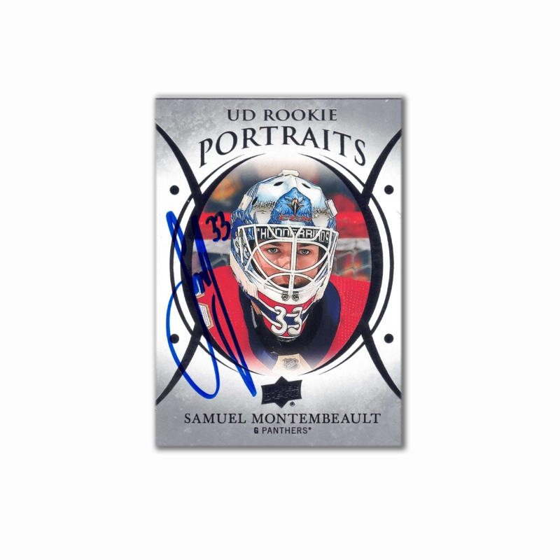 2018-19 UD Rookie Portraits #P-88 SAMUEL MONTEMBEAULT Autographed Rookie Card