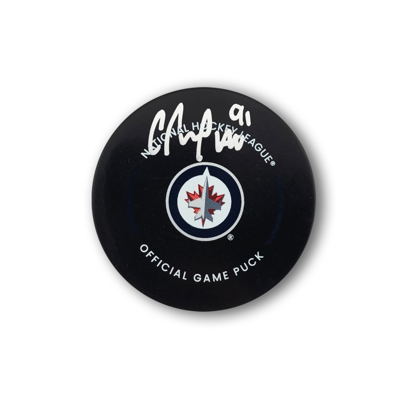 Cole Perfetti Autographed Winnipeg Jets Official Hockey Puck