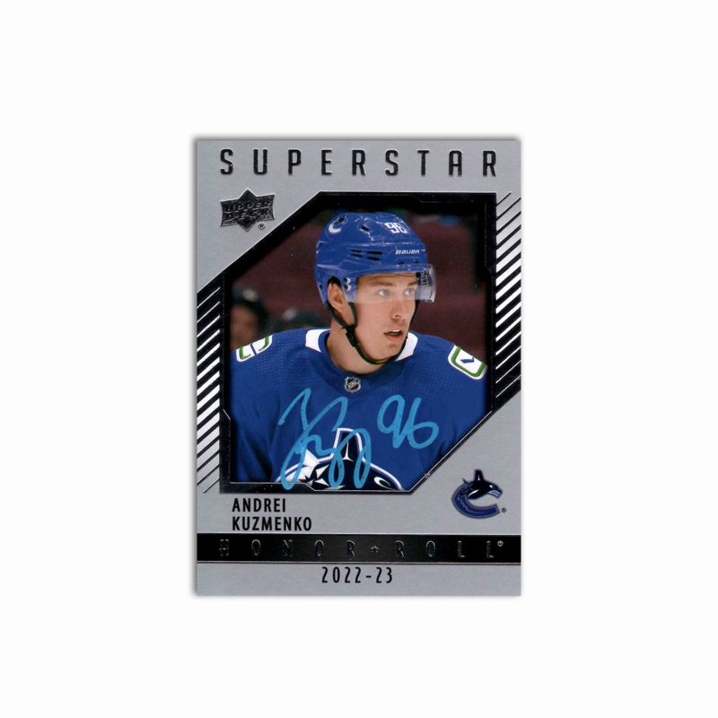 Andrei Kuzmenko Autographed Vancouver Canucks Honor Roll 2022-23 Hockey Card