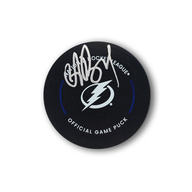 Andrei Vasilevskiy Autographed Tampa Bay Lightning Official Hockey Puck