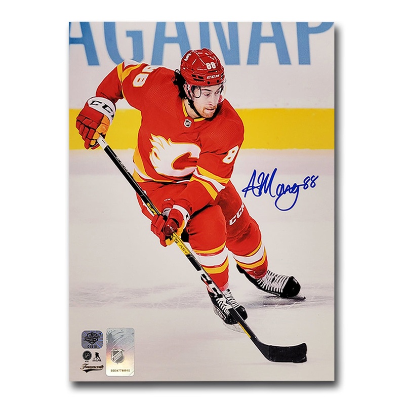 Andrew Mangiapane Calgary Flames Autographed Home 8×10 Photo