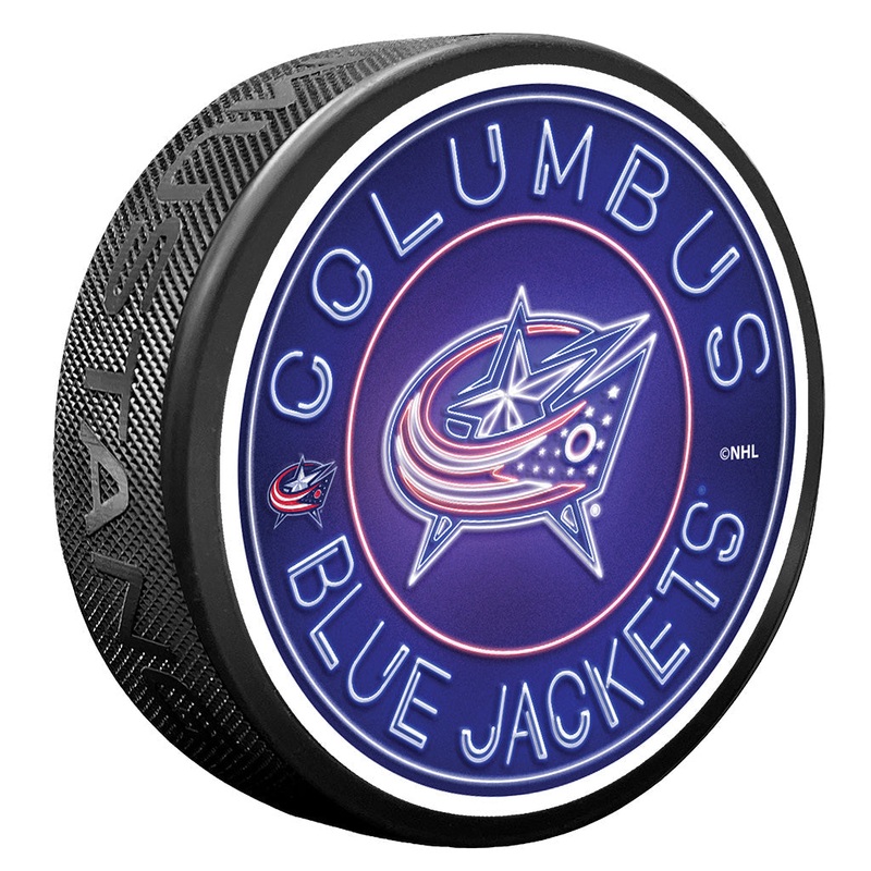 Columbus Blue Jackets Puck – Neon