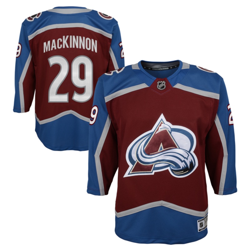 Outerstuff Junior Nathan MacKinnon Colorado Avalanche Premier Jersey