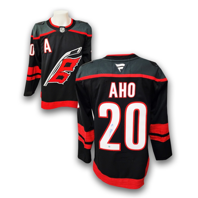 Sebastian Aho Autographed Carolina Hurricanes Home Fanatics Premium Jersey