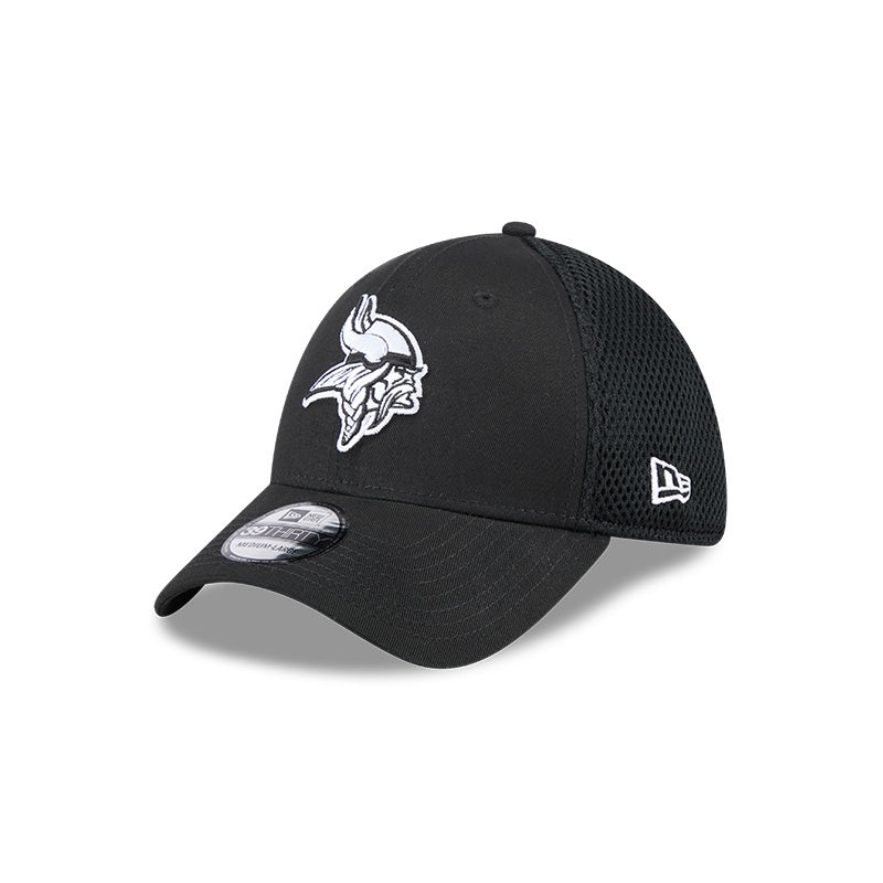 New Era Minnesota Vikings Black Main Neo 39THIRTY Flex Hat