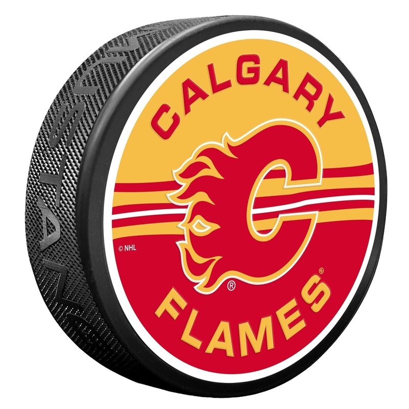 Calgary Flames Puck – Half & Half