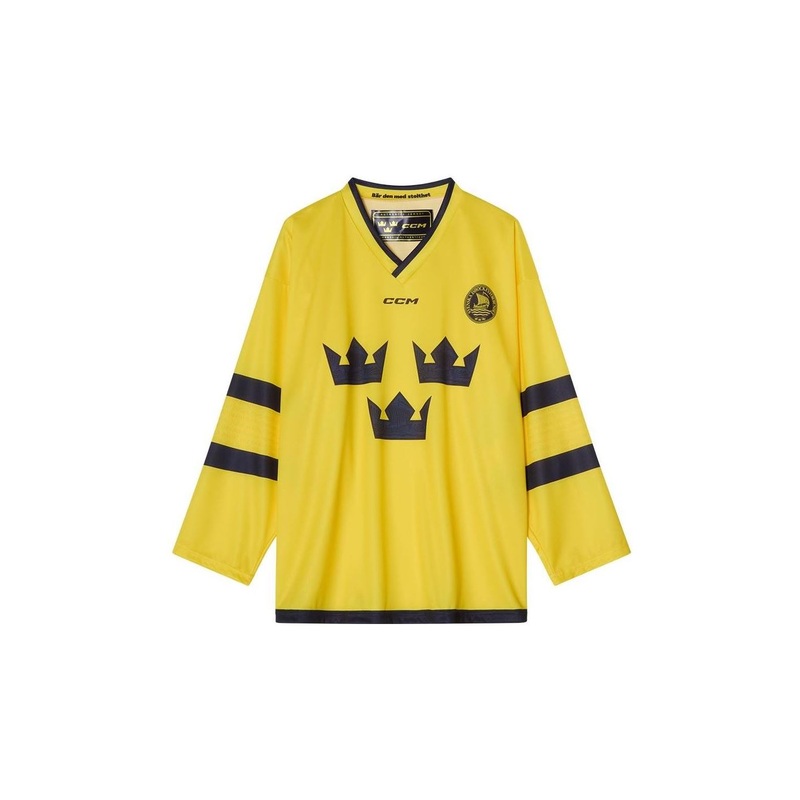CCM Replica Game Jersey Team Sweden Kids Yellow