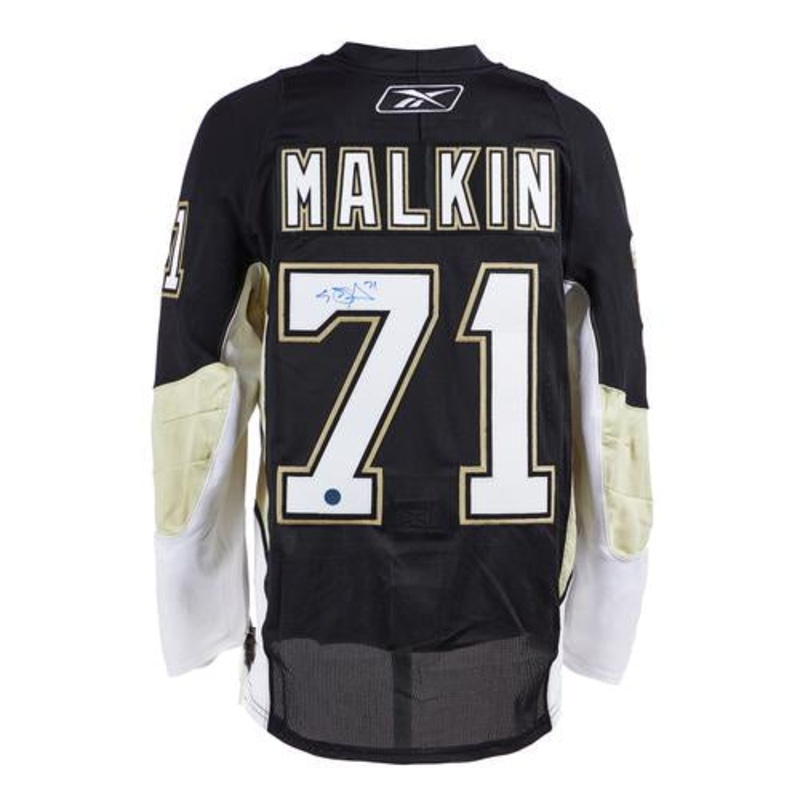 Evgeni Malkin Pittsburgh Penguins Signed 2009 Stanley Cup Reebok On Ice Jersey