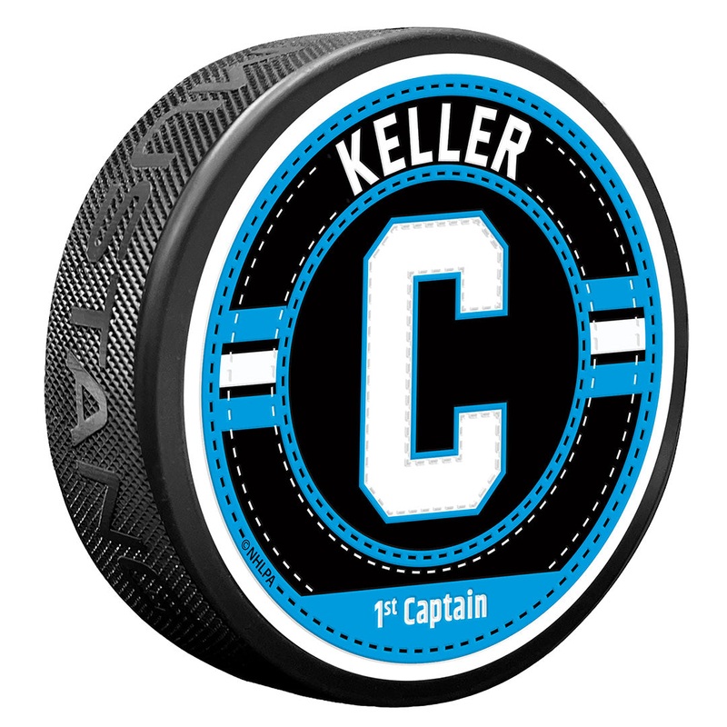 Utah Mammoth | Clayton Keller Puck | Captain Jersey Stitch