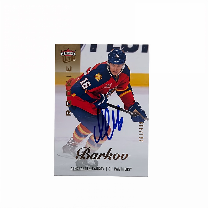 2013-14 Fleer Ultra #41 ALEKSANDER BARKOV Autographed Rookie Card – #/499