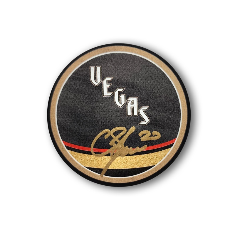 Chandler Stephenson Autographed Vegas Golden Knights Reverse Retro 2.0 Hockey Puck