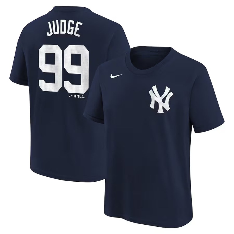 Outerstuff Youth New York Yankees Name and Number T-Shirt- Aaron Judge