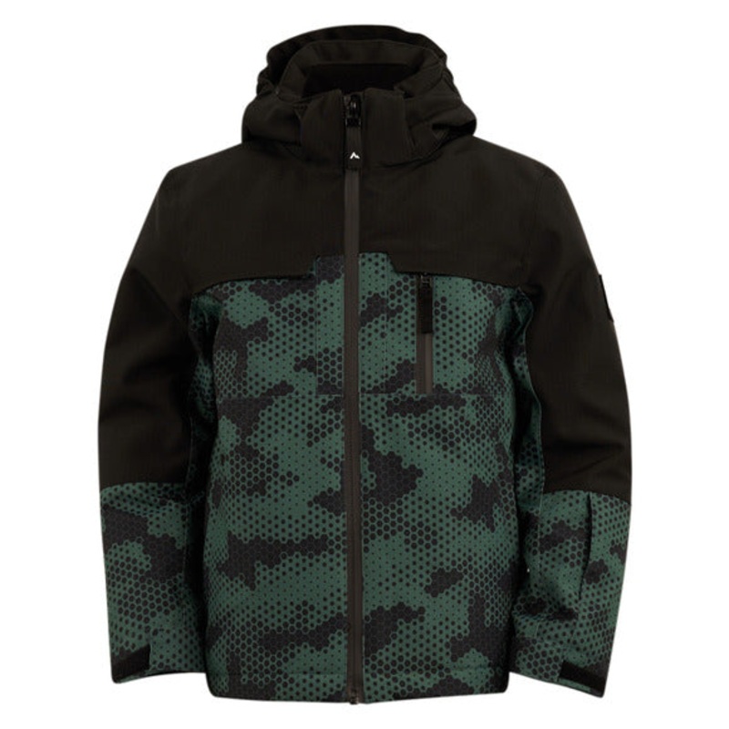 Boys’ Even Winter Jacket|BLACK/GREEN|RED|XS|S|M|L|XL