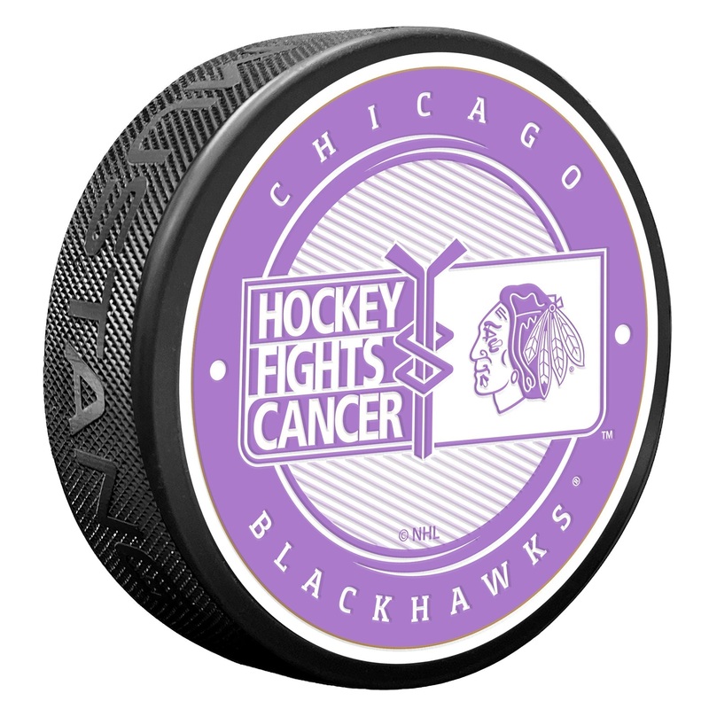 Chicago Blackhawks Puck – Hockey Fights Cancer