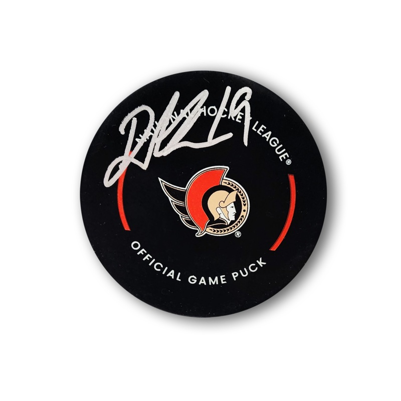 Drake Batherson Autographed Ottawa Senators Official Hockey Puck