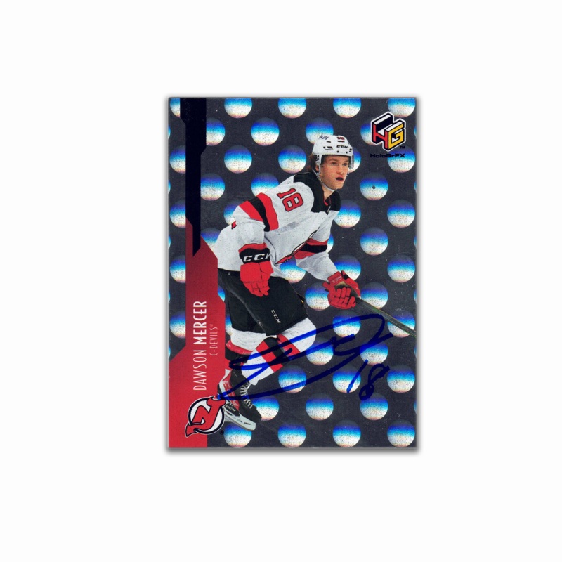 2021-22 UD HoloGrFX #HG-2 DAWSON MERCER Autographed Rookie Card